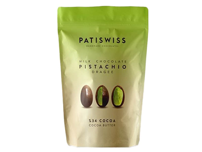Patiswiss Milky Pistachio Dragee 80g
