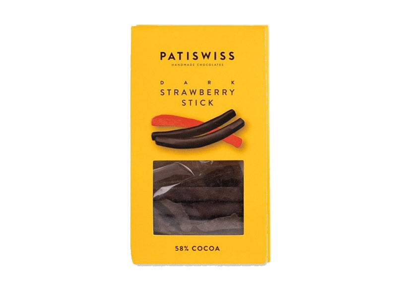 Patiswiss Bitter Chocolate Strawberry Sticks 120 g
