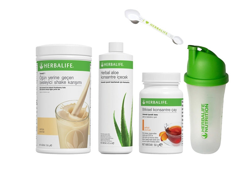 Herbalife Nutrition Drink Mix Starter Set – Formula 1, Herbal Tea & Aloe with Shaker