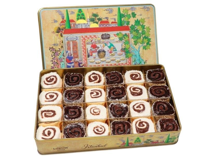 حلوى لوكوم أتوليه بنكهة القهوة التركية مع شوكولاتة السلطان 850 جم