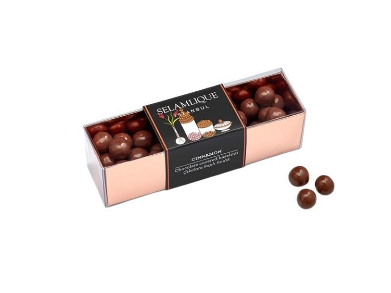 Selamlique Cinnamon Chocolate Covered Hazelnuts 200g