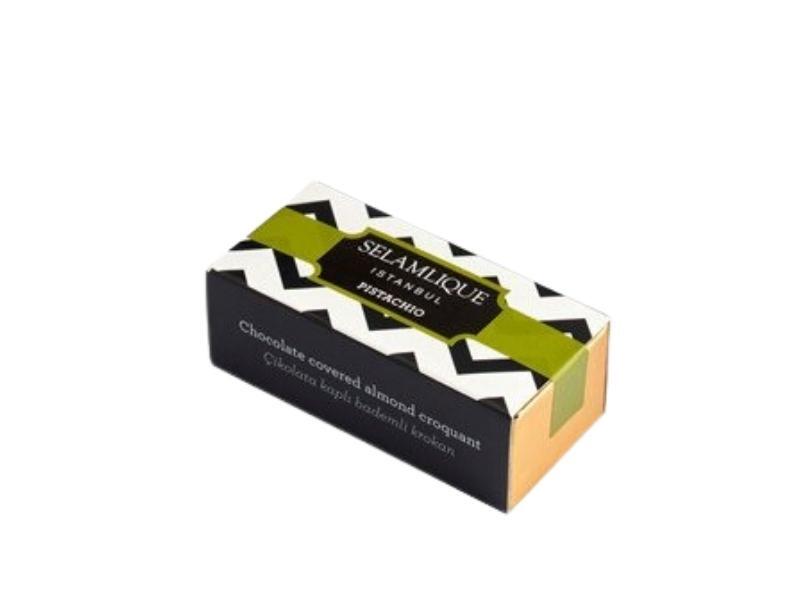 Selamlique Pistachio Delicacy 60 g Chocolate-Covered Almond Croquants