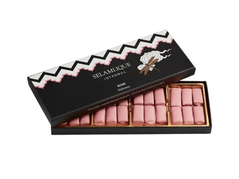 Selamlique Rose Delicacy Chocolate-Covered Almond Croquants 170g