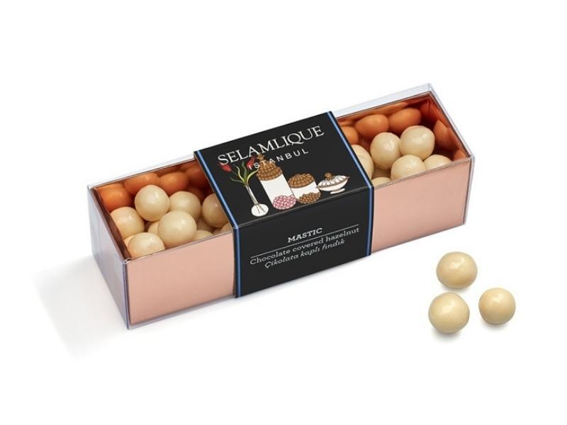 Selamlique Mastic Chocolate Covered Hazelnuts 200g