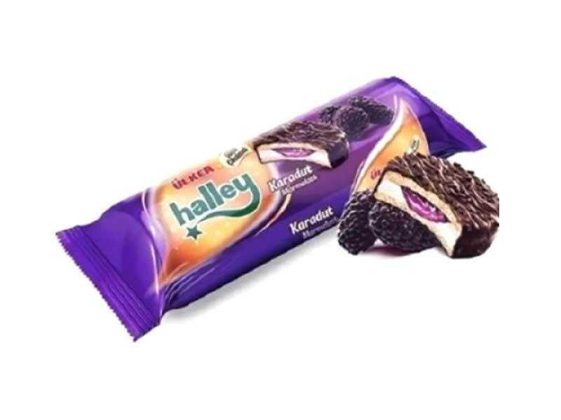 Halley Mini Ulker Halley Mini Blackberry Filled Biscuits 74g (Pack of 24 ...