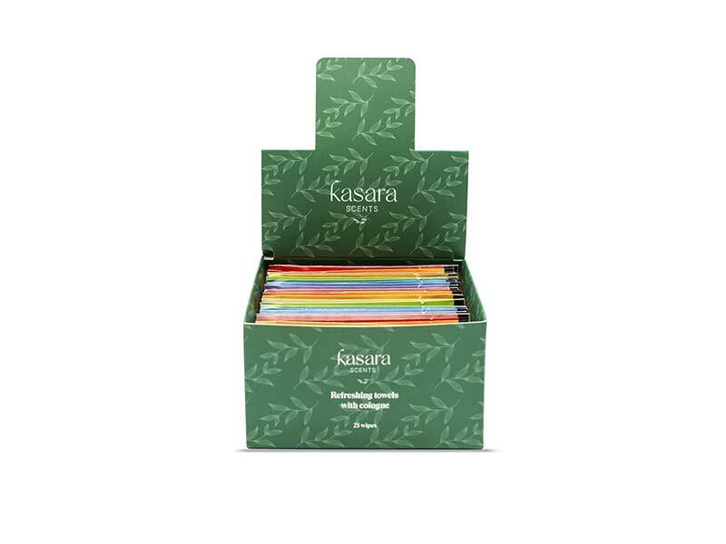 مناديل يد معطرة من كاسارا أتيليه بروائح كولونيا متنوعة 25 قطعة