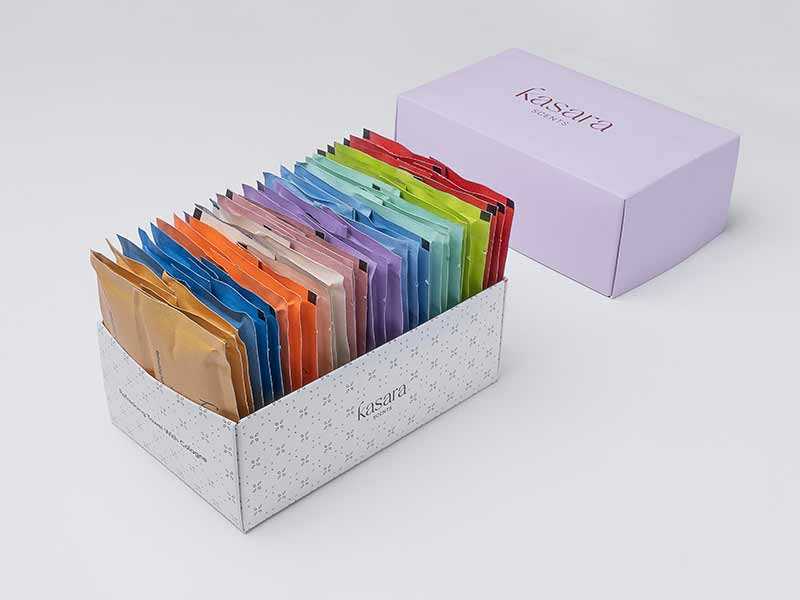 Kasara Atelier 60 Scented Wipes Mix Box - Violet