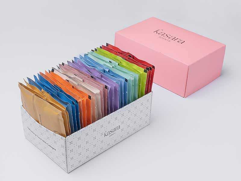 Kasara Atelier 60 Scented Wipes Mix Box - Violet