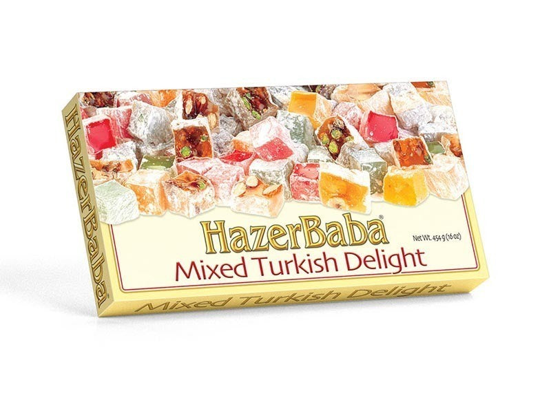 Mixed Turkish Delight Lokum 454g Assorted Flavors