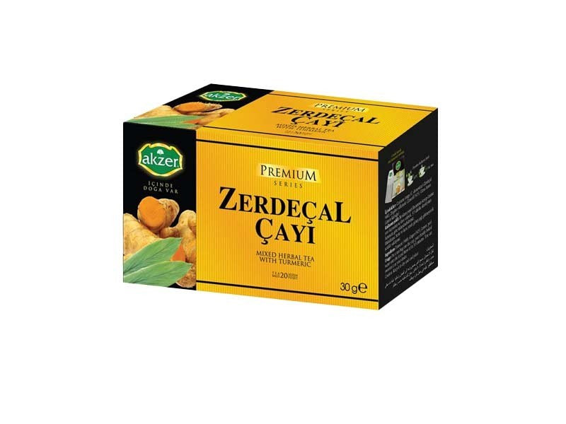 Akzer Turmeric Tea 30g (20 Tea Bags) – Herbal Infusion