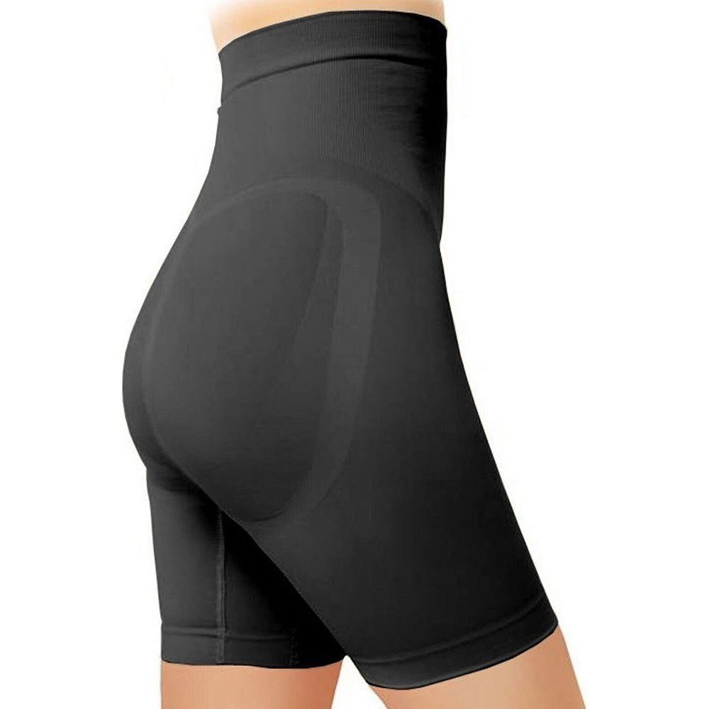 Violin Seamless Push-Up Shaping Shorts with Silicone Non-Slip Waistband - Tan