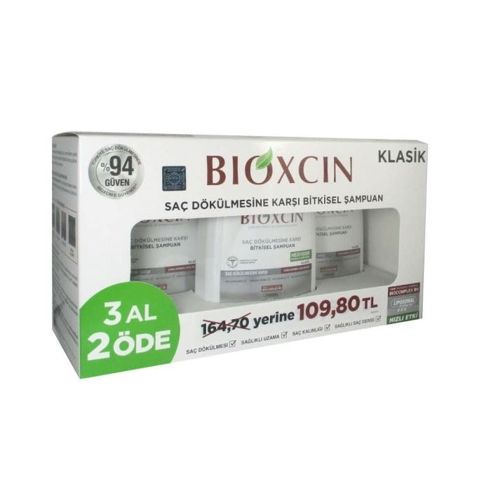 Bioxcin Classic Shampoo for Dry & Normal Hair 3 x 300ml