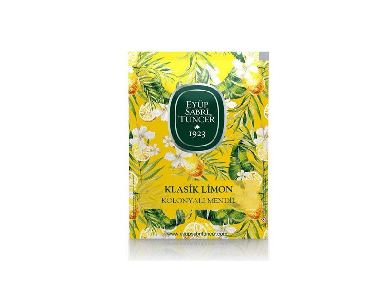 مناديل منعشة برائحة الليمون الكلاسيكية من أيوب صبري تونجر – عبوة 30 قطعة (حجم كبير)