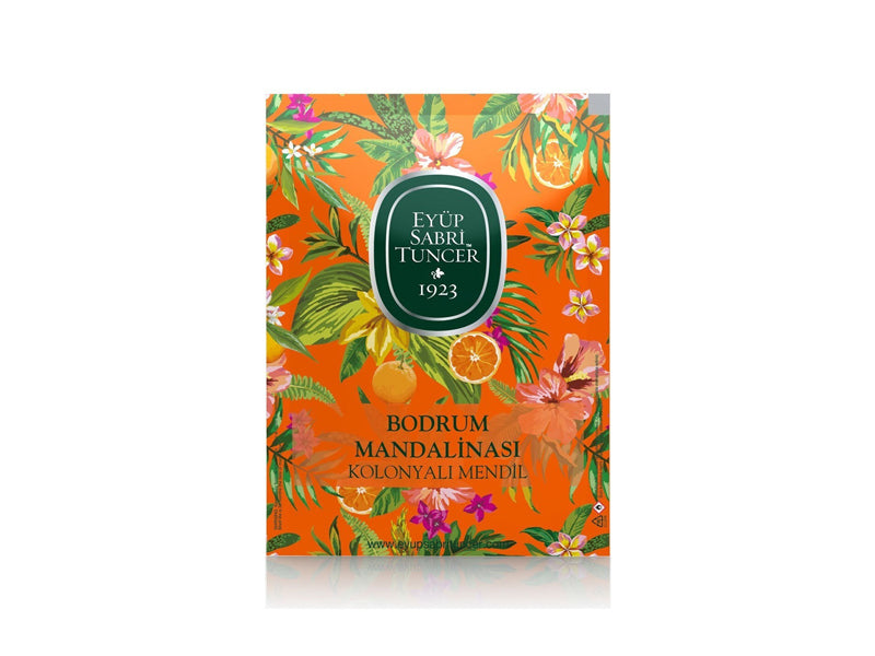 مناديل منعشة برائحة يوسفي بودروم من أيوب صبري تونجر – 30 قطعة (حجم كبير)