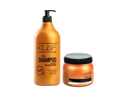 Kuaf Salt-Free Shampoo 1L + Keratin Hair Mask 500ml Value Set