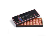 Selamlique Rose Turkish Delight 250g – Chocolate-Covered Almond Lokum with Gold Dust