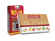 Caykur Turkish Tea & Special Turkish Delight Gift Set (Marasi Set 2)