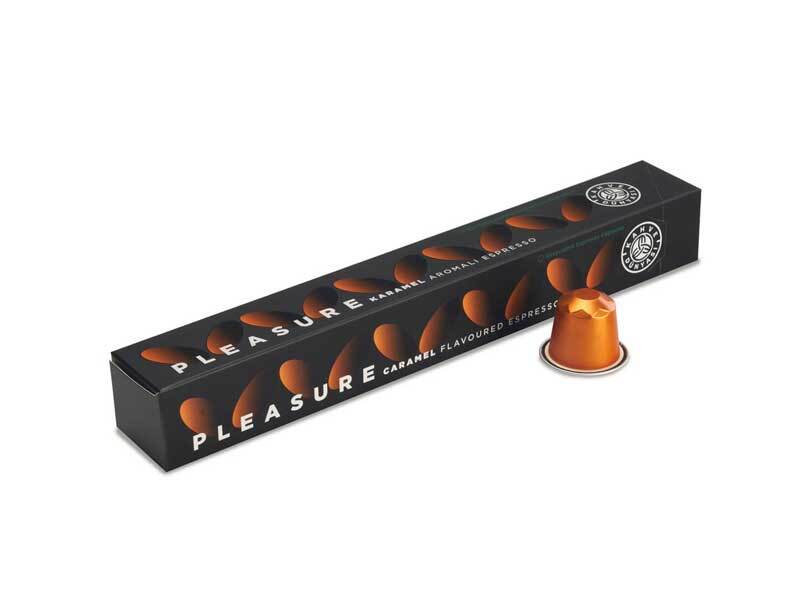 Kahve Dunyasi Caramel Flavored Coffee Capsules - 10 Pods Box