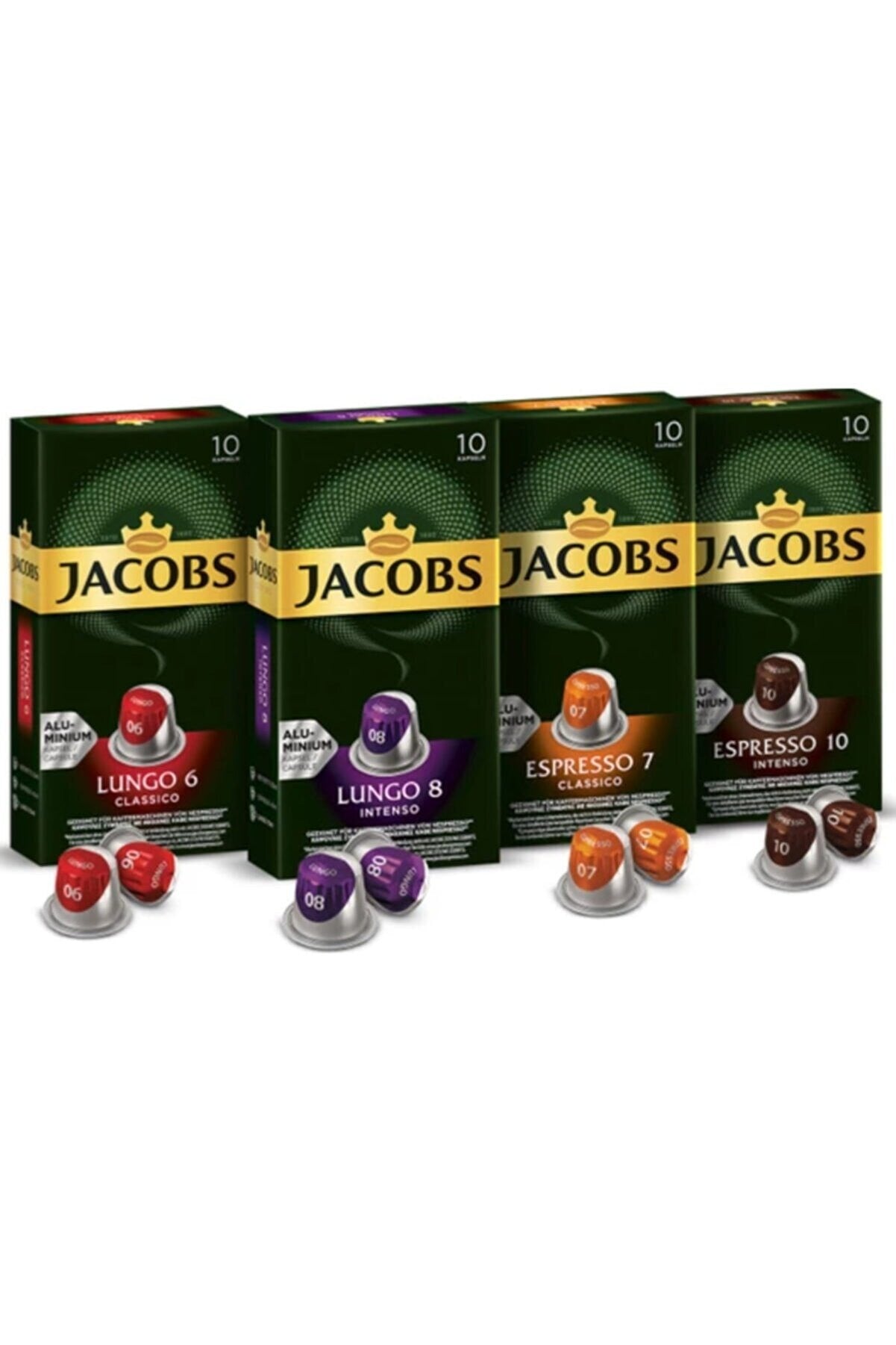 Jacobs Capsule Coffee Meeting Set - 4 Boxes (40 Coffee Pods)