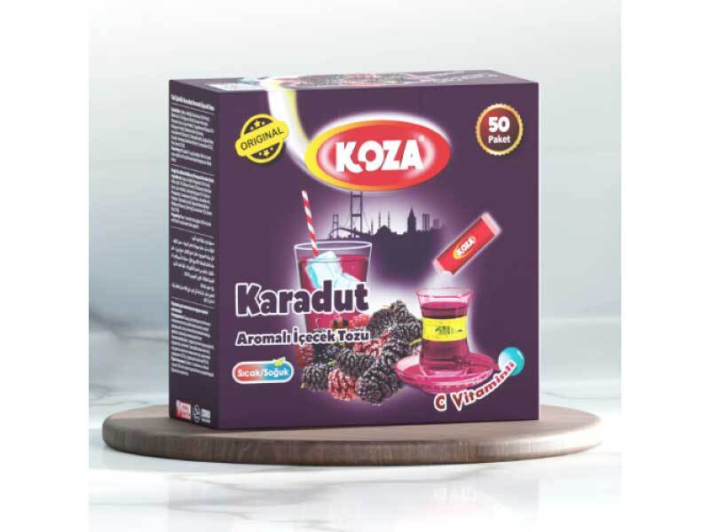 Koza Black Mulberry Flavored Powder Drink Sachets (50 Pack)