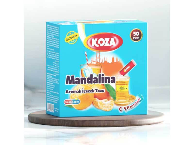 Koza Tangerine Flavored Powder Drink Sachets (50 Pack)