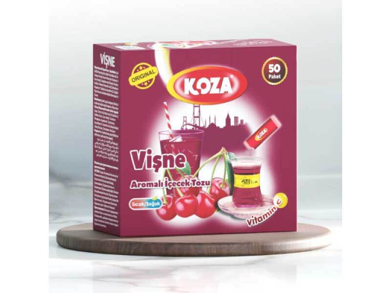 Koza Cherry Flavored Powder Drink Mix Sachets (50 Pack)
