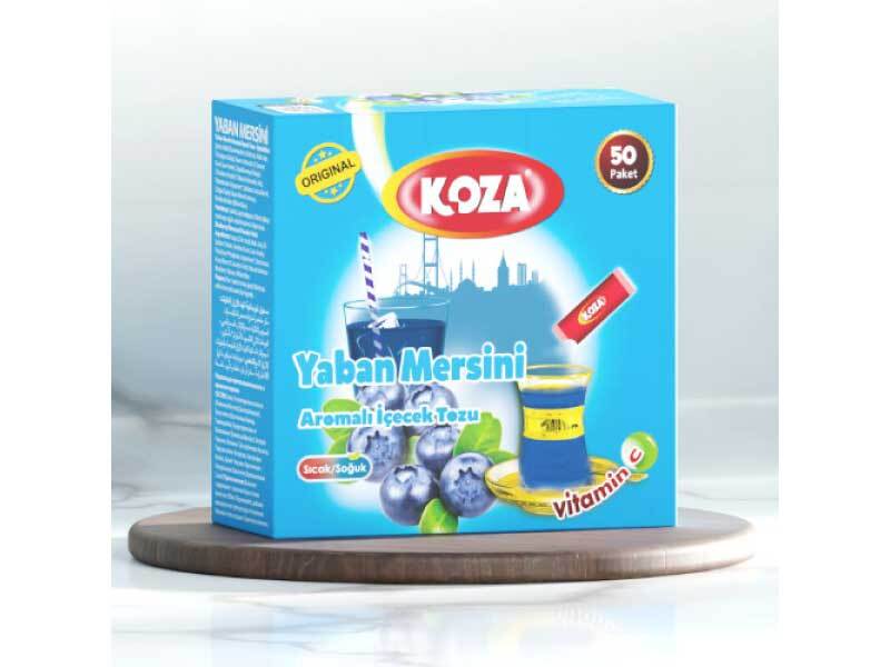 Koza Blueberry Flavored Powder Drink Mix 50 Sachets