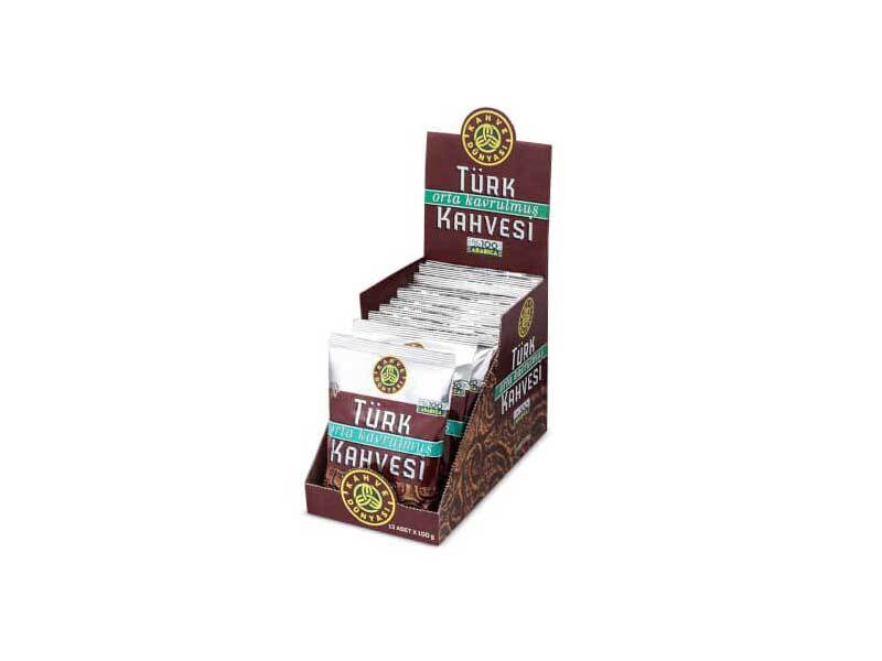 Kahve Dunyasi Medium Roasted Turkish Coffee 100g Pack (Set of 12)