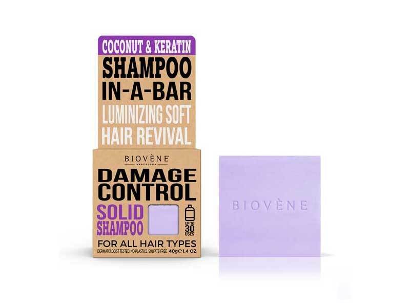 Biovene Damage Control Coconut & Keratin Solid Shampoo Bar