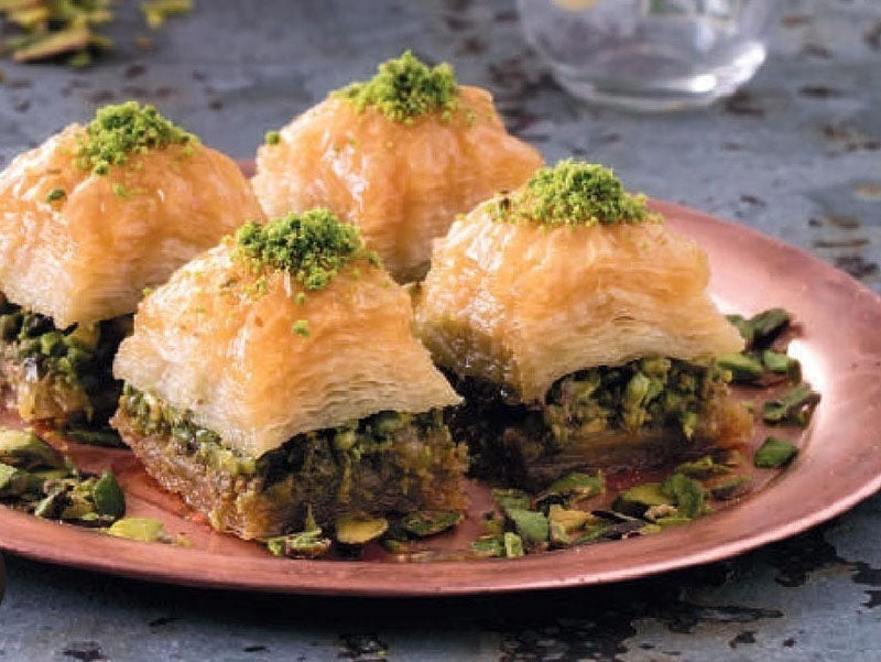Pistachio Dry Baklava - Crispy Turkish Pastry