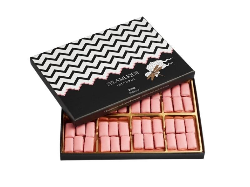 Selamlique Rose Delicacy 340g Chocolate-Covered Almond Croquants