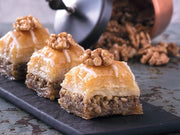 Walnut Square Baklava - Crispy Phyllo Pastry with Premium Walnut Filling