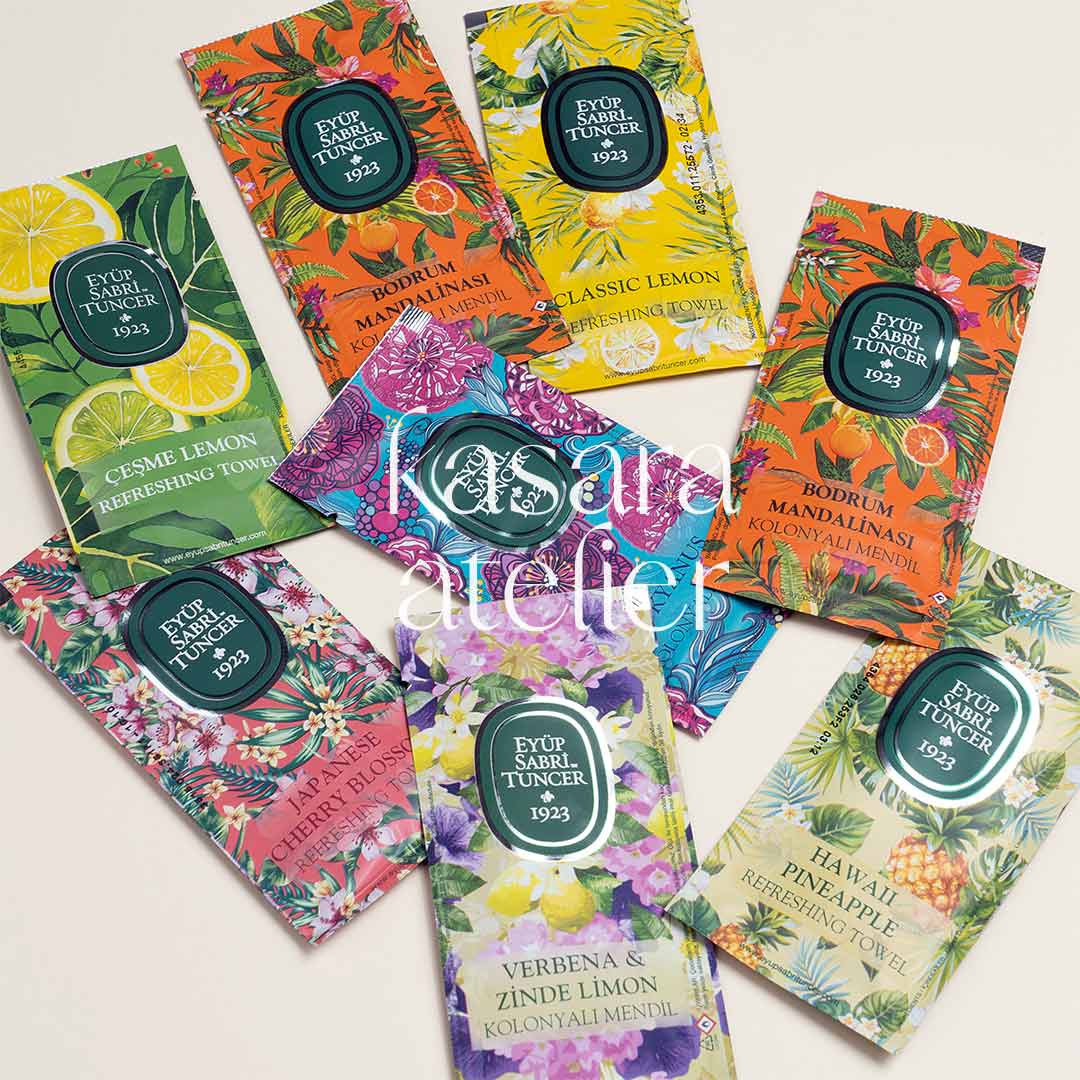 Eyup Sabri Tuncer Assorted Cologne Wipes 150 Count - 65% Alcohol