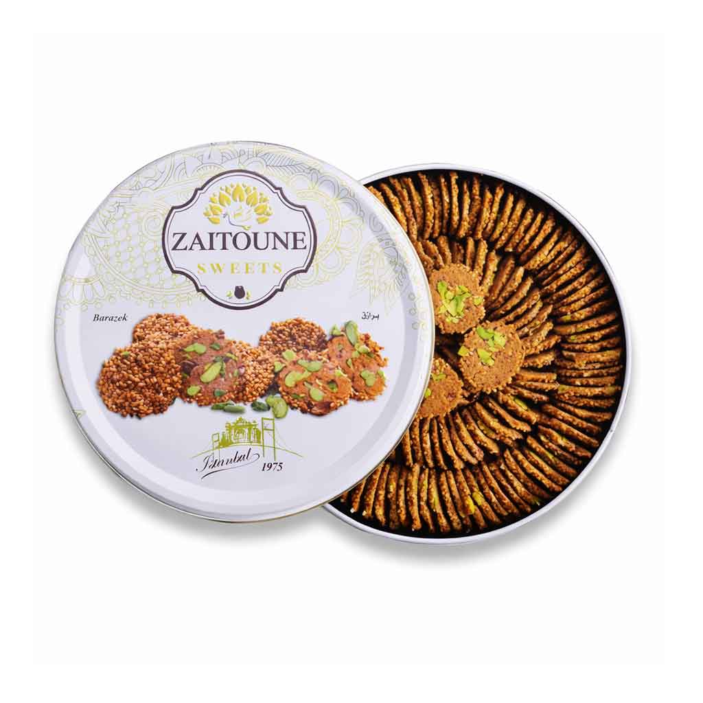 Zaitoune Turkish Barazek Cookies with Sesame & Pistachios 250g