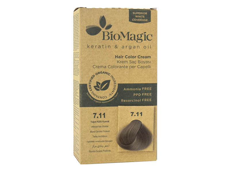 BioMagic Organic Hair Color Intense Ash Blonde 7.11