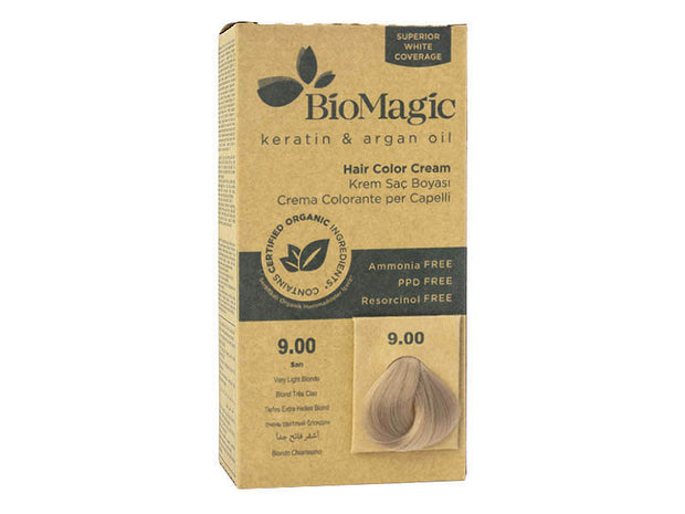 BioMagic Organic Hair Color Very Light Natural Blonde 900 for natural ...