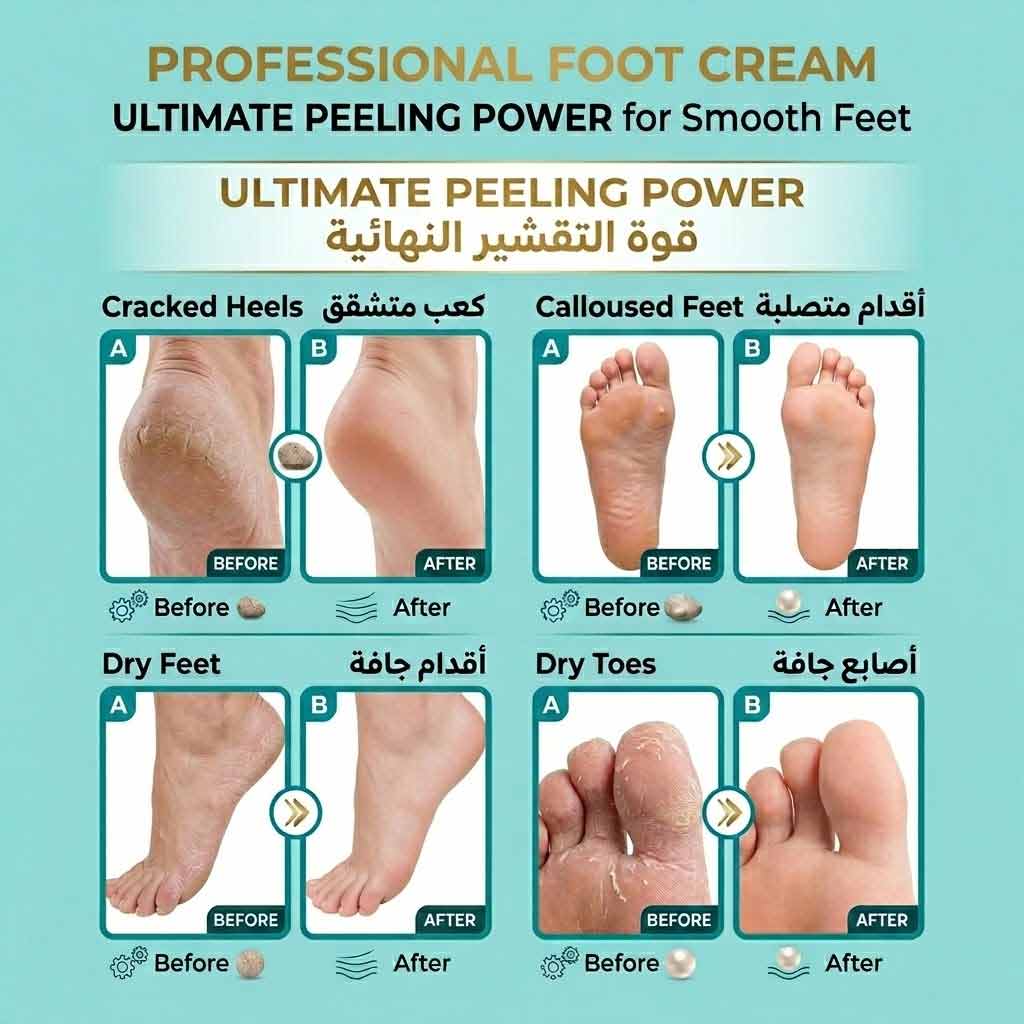 Heel Repair & Foot Care Cream – Intensive Moisturizing Formula for Dry & Cracked Skin (100 ml)