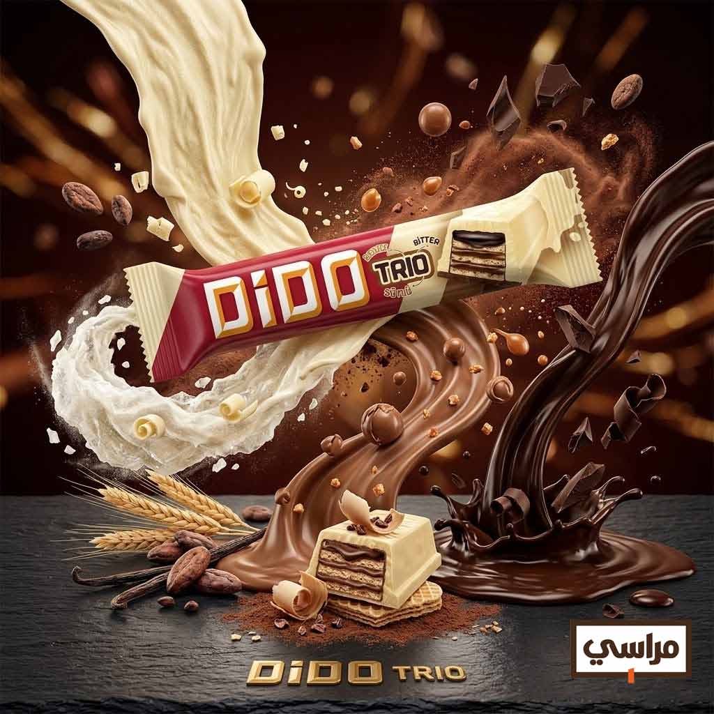 Ulker Dido Trio White & Milk Chocolate Wafer Bar 36.5g