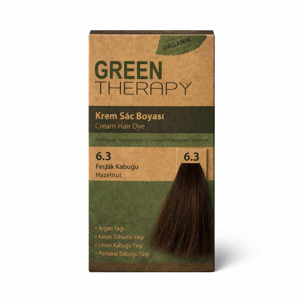 Green Therapy Hair Dye 6.3 Hazelnut Shell Ammonia-Free