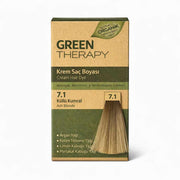 Green Therapy Hair Dye 7.1 Ash Brown Permanent Color Cream