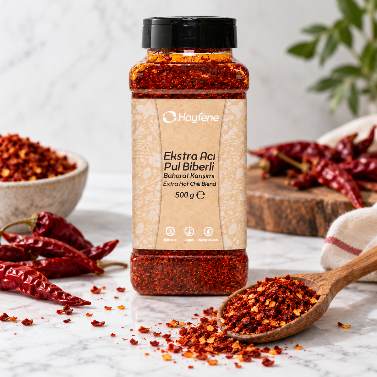 Hayfene Extra Hot Chili Pepper Flakes - 1 kg
