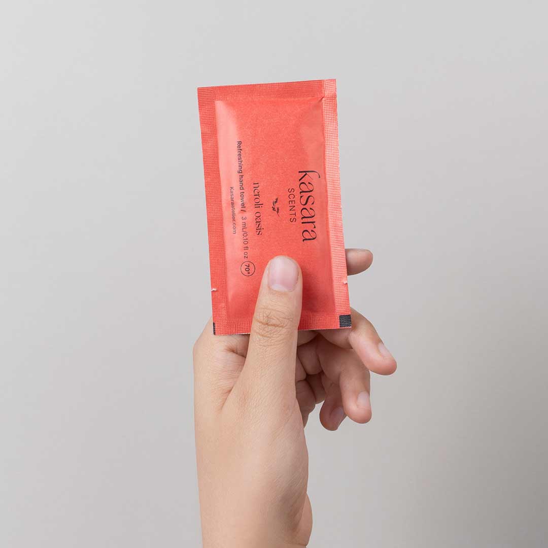 Kasara Neroli Oasis Scented Hand Wipes Neroli & Orange Blossom - 60 Pack