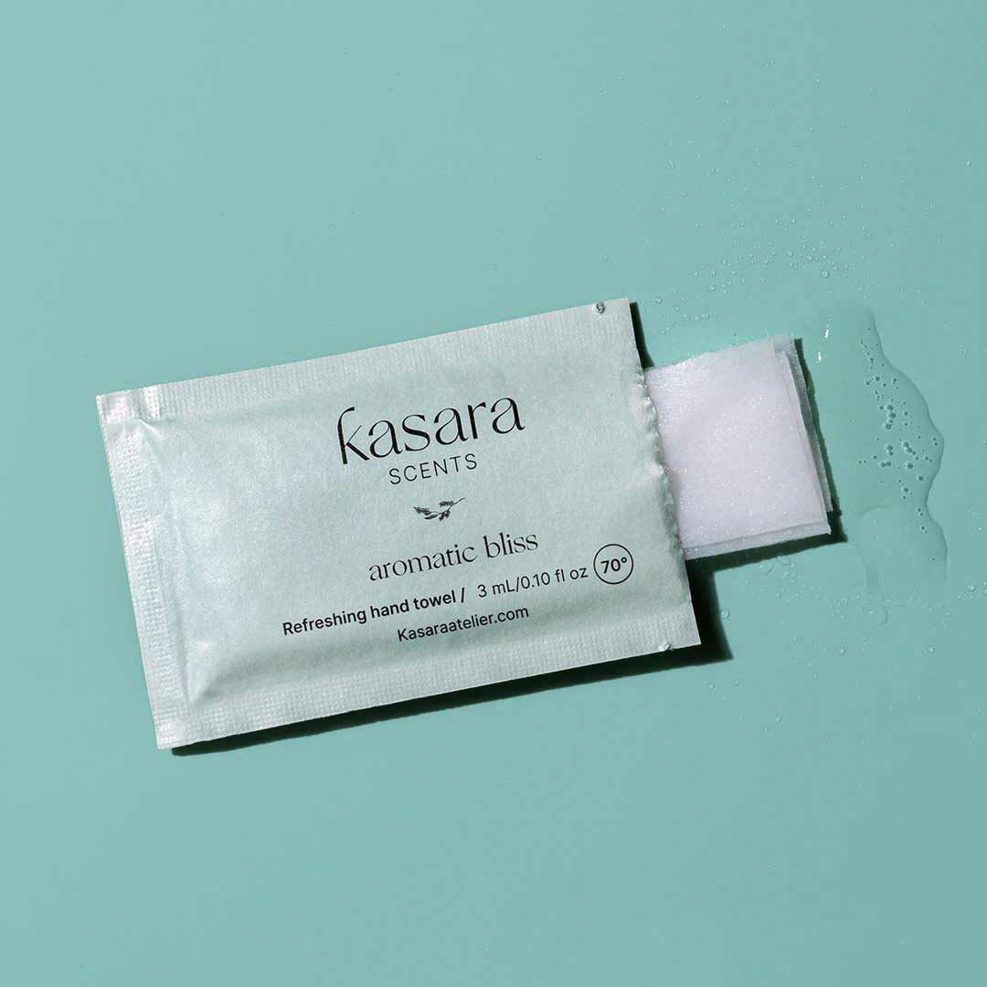 Kasara Premium Fragrance Wipes Gift Box 10 Scents - 60 Wipes