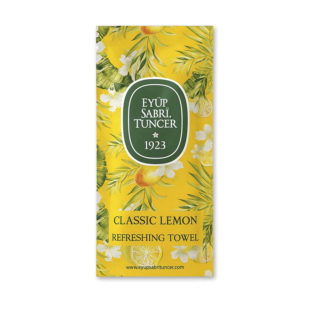 Eyup Sabri Tuncer Classic Lemon Refreshing Wipes Small Size - 150 Pack