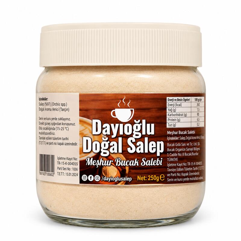 Dayioglu 100% Pure Natural Turkish Sahlep Powder