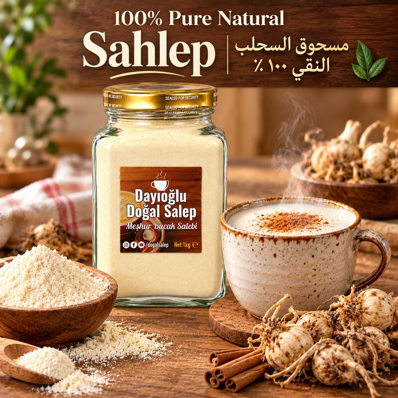 Dayioglu 100% Pure Natural Turkish Sahlep Powder