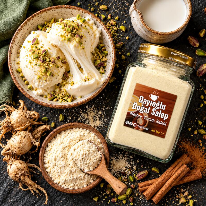 Dayioglu 100% Pure Natural Turkish Sahlep Powder