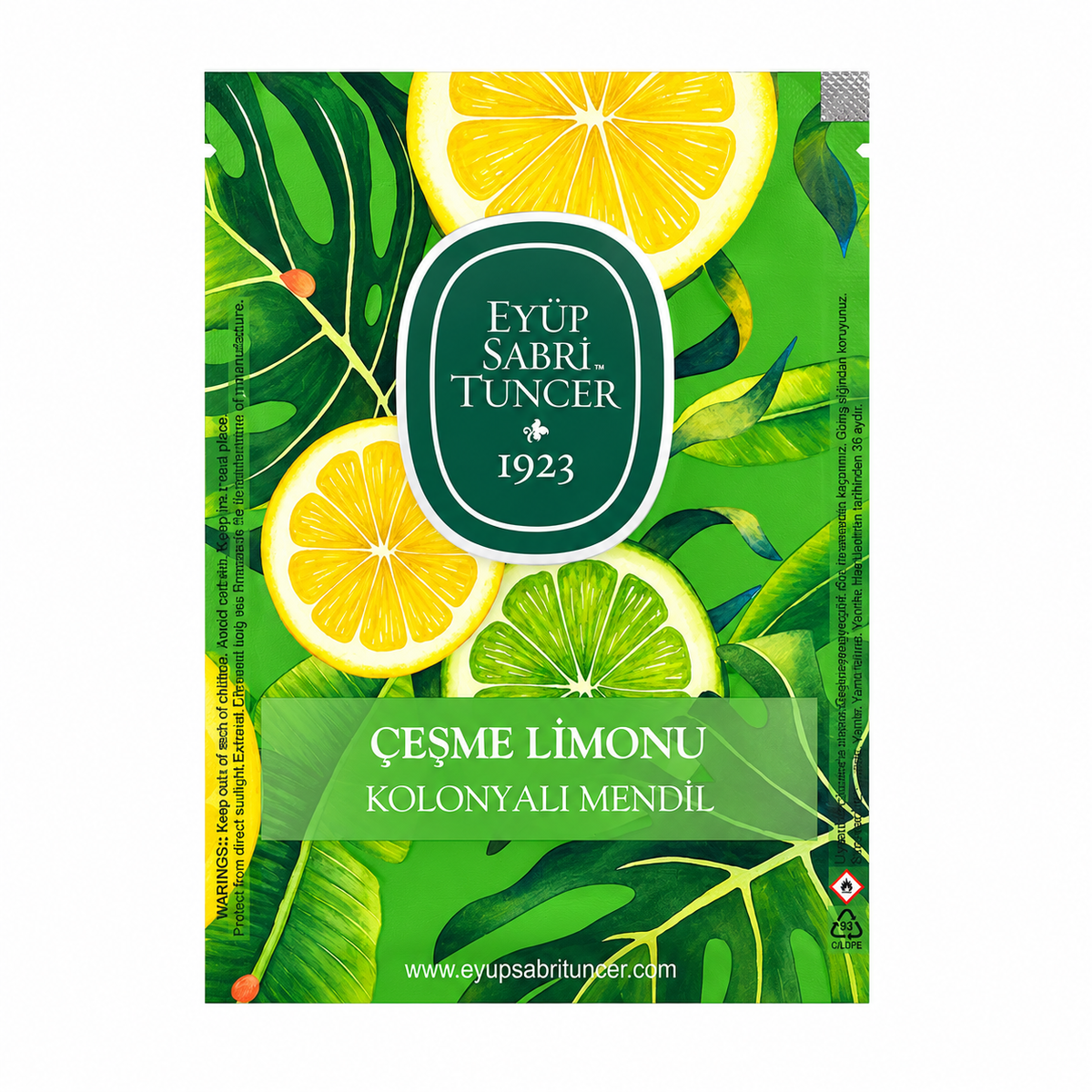 Eyüp Sabri Tuncer Cesme Lemon Large Cologne Wipes - 50 Pack