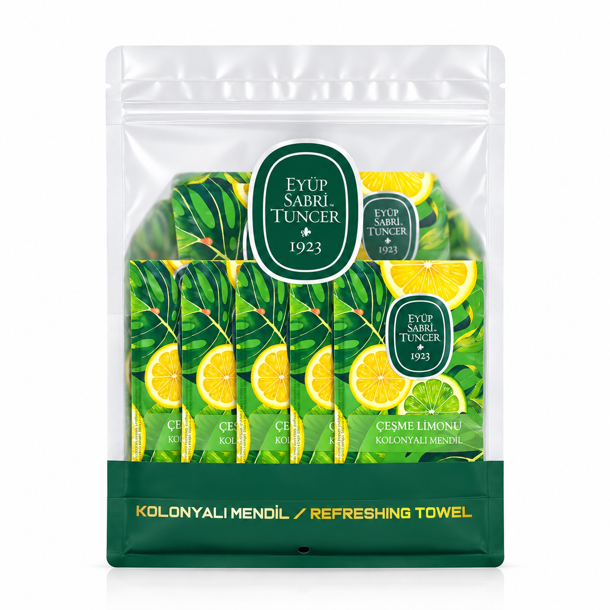 Eyüp Sabri Tuncer Cesme Lemon Large Cologne Wipes - 50 Pack