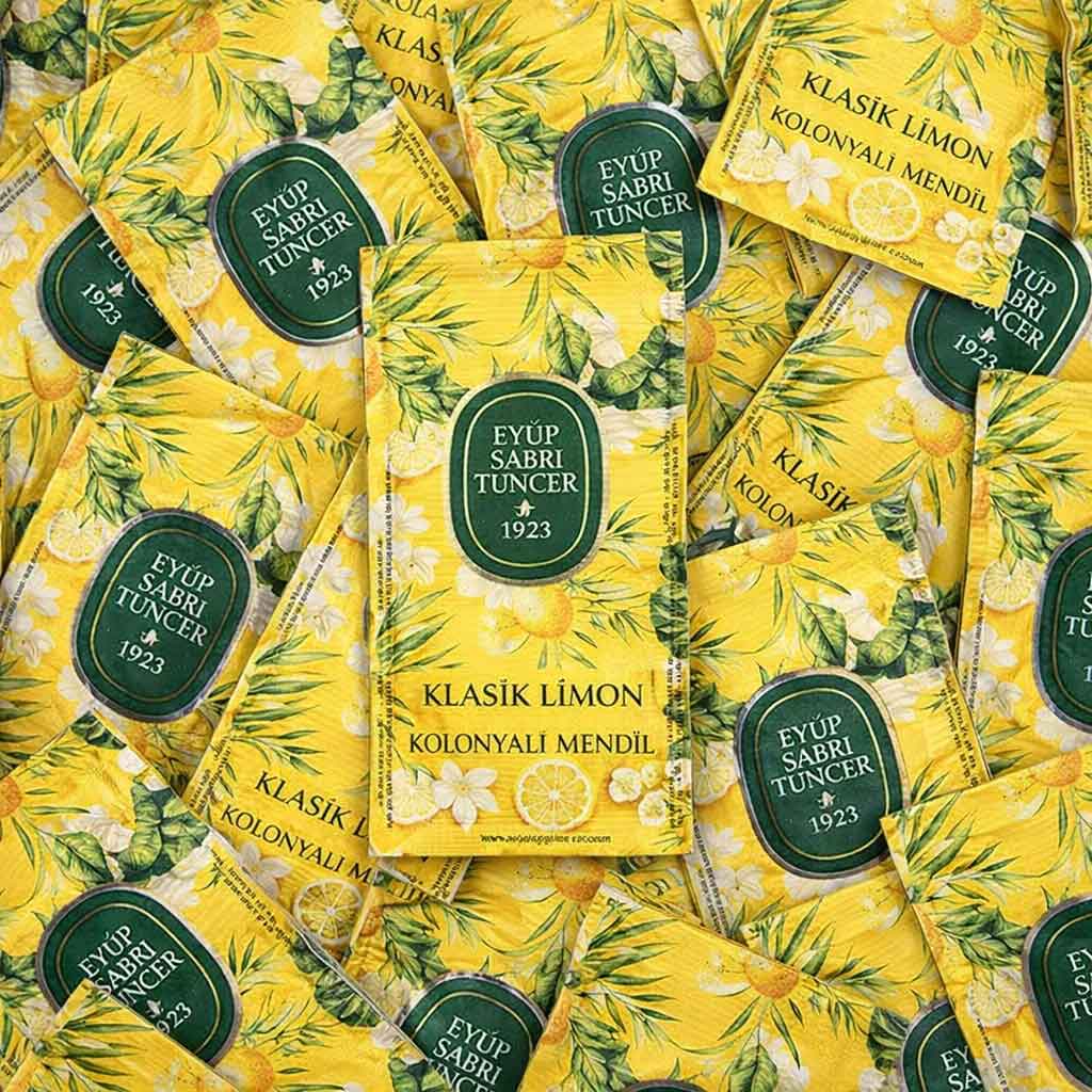 مناديل أيوب صبري تونجر Eyup Sabri Tuncer Classic Lemon المنعشة حجم صغير - 150 قطعة